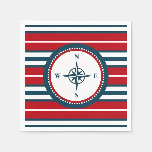 Nautical Design Serviette (Vorderseite)