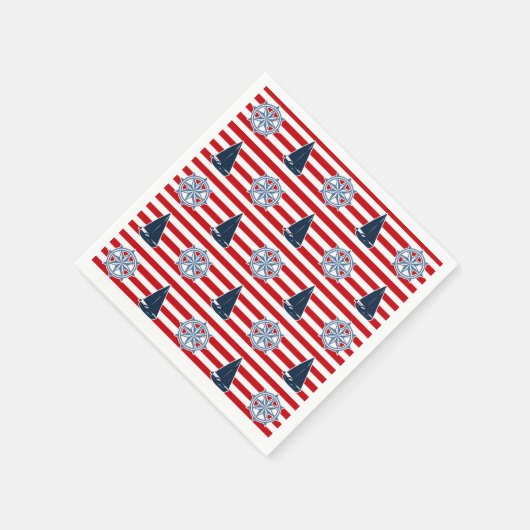 Nautical Design Serviette (Ecke)