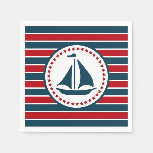 Nautical Design Serviette (Vorderseite)