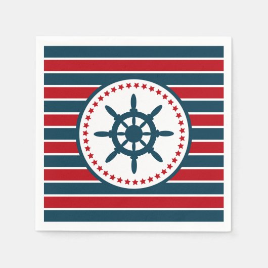 Nautical Design Serviette (Vorderseite)