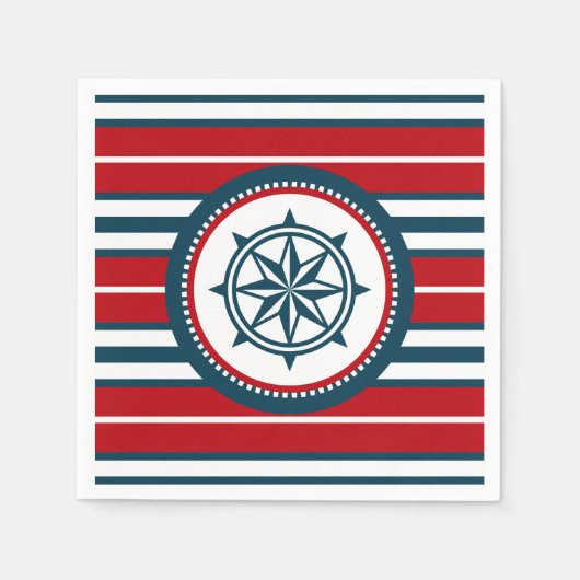 Nautical Design Serviette (Vorderseite)