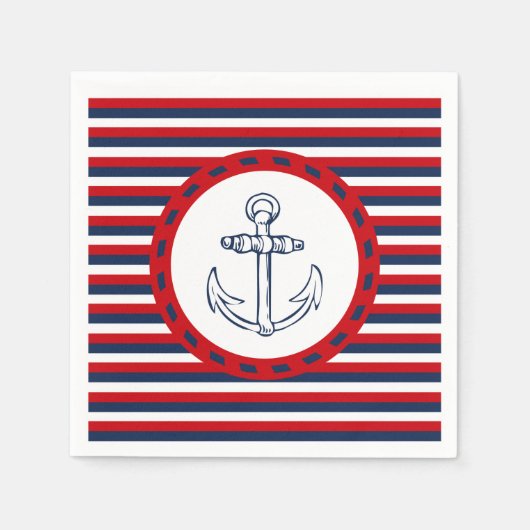 Nautical Design Serviette (Vorderseite)