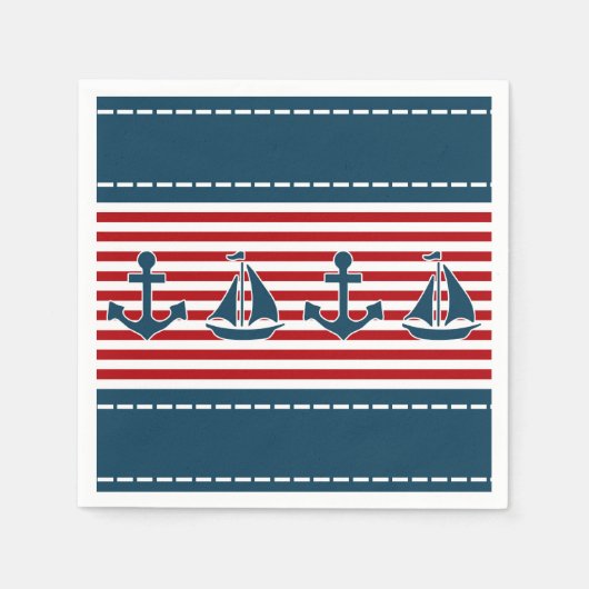Nautical Design Serviette (Vorderseite)