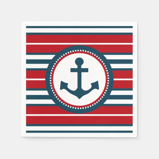 Nautical Design Serviette (Vorderseite)