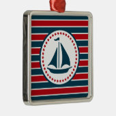 Nautical Design Silbernes Ornament (Rechts)