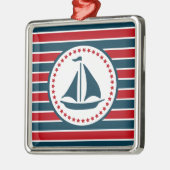 Nautical Design Silbernes Ornament (Links)
