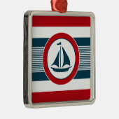 Nautical Design Silbernes Ornament (Rechts)