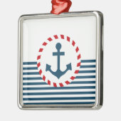 Nautical Design Silbernes Ornament (Links)