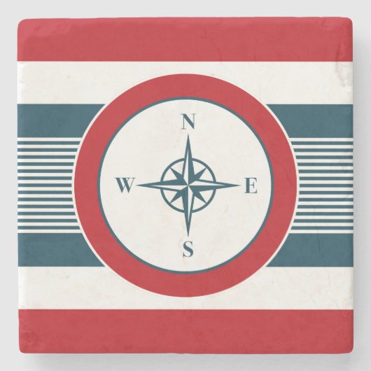 Nautical Design Steinuntersetzer (Vorderseite)