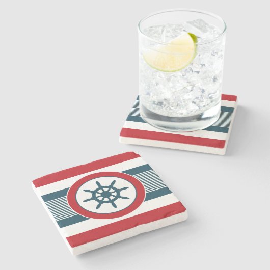 Nautical Design Steinuntersetzer (Seitenansicht)