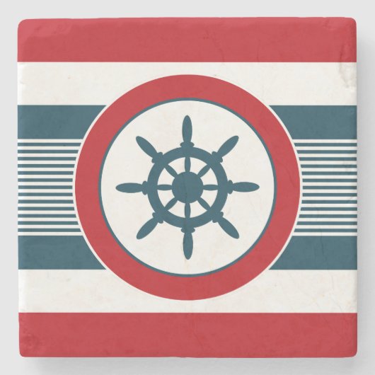 Nautical Design Steinuntersetzer (Vorderseite)