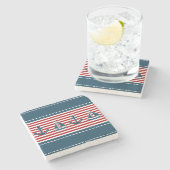 Nautical Design Steinuntersetzer (Seitenansicht)
