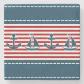 Nautical Design Steinuntersetzer (Vorderseite)