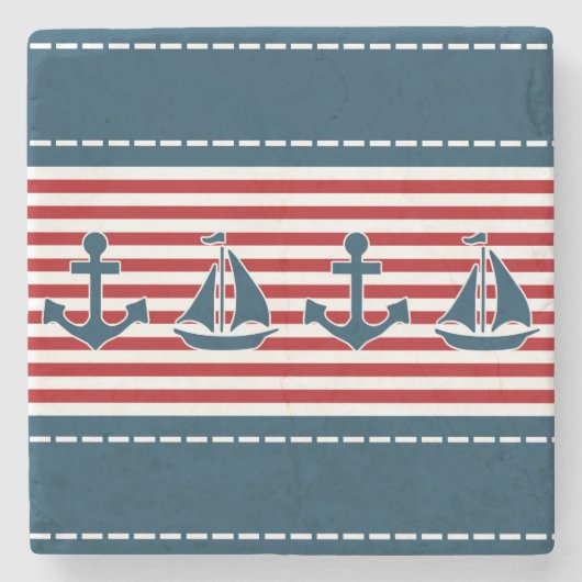 Nautical Design Steinuntersetzer (Vorderseite)