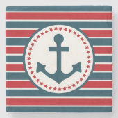 Nautical Design Steinuntersetzer (Vorderseite)
