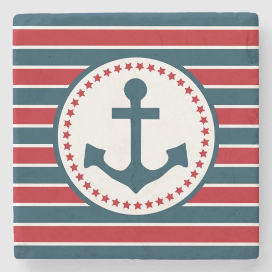 Nautical Design Steinuntersetzer (Vorderseite)
