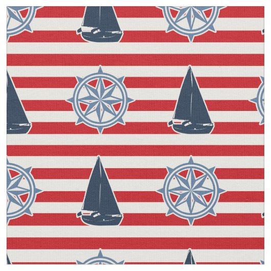 Nautical Design Stoff (Nahaufnahme)
