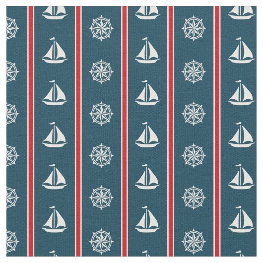 Nautical Design Stoff (Nahaufnahme)