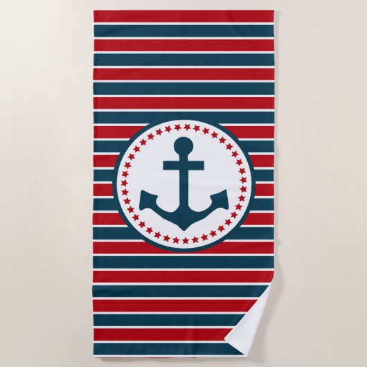 Nautical Design Strandtuch (Vorderseite)