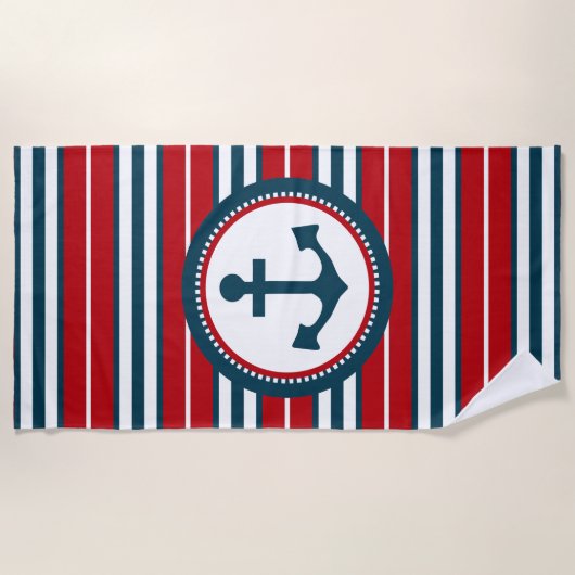 Nautical Design Strandtuch (Vorderseite)