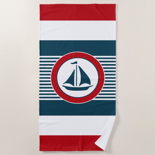 Nautical Design Strandtuch (Vorderseite)
