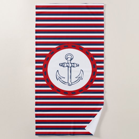 Nautical Design Strandtuch (Vorderseite)