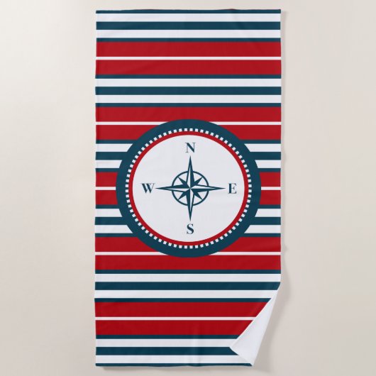 Nautical Design Strandtuch (Vorderseite)