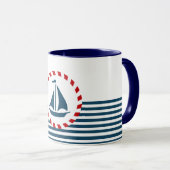 Nautical Design Tasse (VorderseiteRechts)