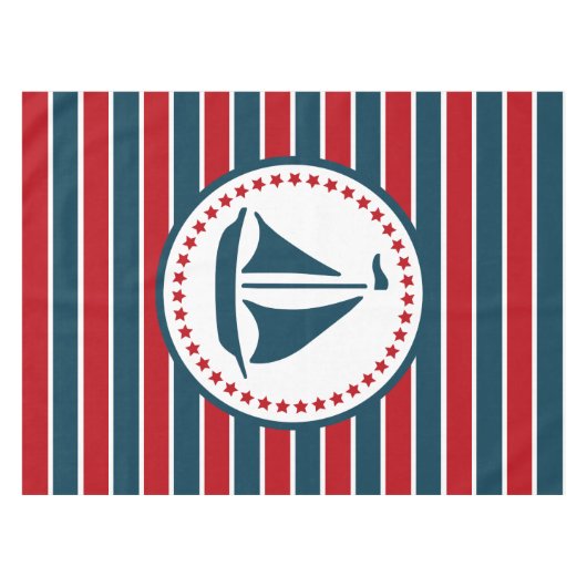 Nautical Design Tischdecke (Vorderseite (Horizontal))