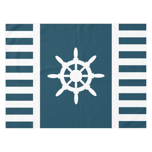 Nautical Design Tischdecke (Vorderseite (Horizontal))
