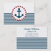 Nautical Design Visitenkarte (Vorne/Hinten)