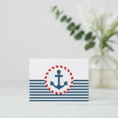 Nautical Design Visitenkarte (Stehend Vorderseite)