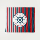 Nautical Design Wandteppich (Vorderseite (Horizontal))