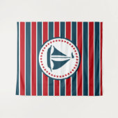 Nautical Design Wandteppich (Vorderseite (Horizontal))