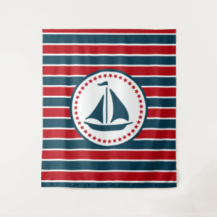 Nautical Design Wandteppich