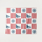Nautical Design Wandteppich (Vorderseite (Horizontal))
