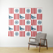 Nautical Design Wandteppich (Beispiel (Horizontal))