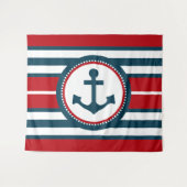 Nautical Design Wandteppich (Vorderseite (Horizontal))