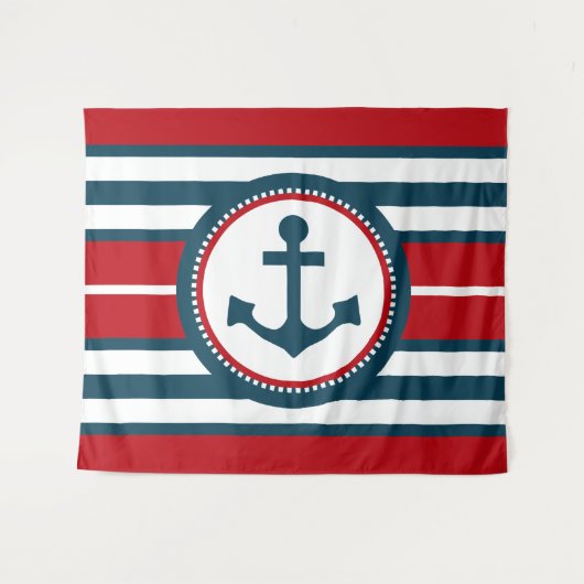Nautical Design Wandteppich (Vorderseite (Horizontal))
