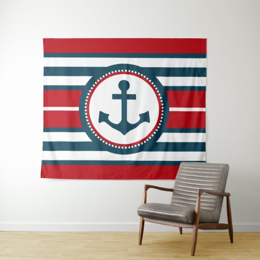 Nautical Design Wandteppich (Beispiel (Horizontal))