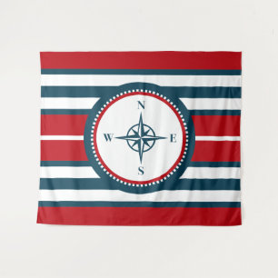 Nautical Design Wandteppich