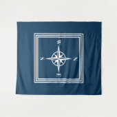 Nautical Design Wandteppich (Vorderseite (Horizontal))