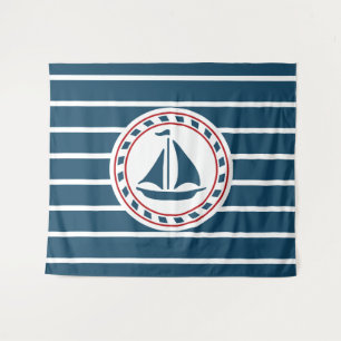 Nautical Design Wandteppich