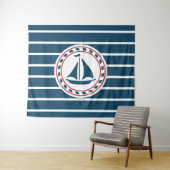 Nautical Design Wandteppich (Beispiel (Horizontal))