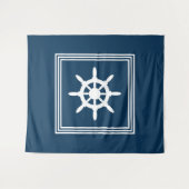 Nautical Design Wandteppich (Vorderseite (Horizontal))