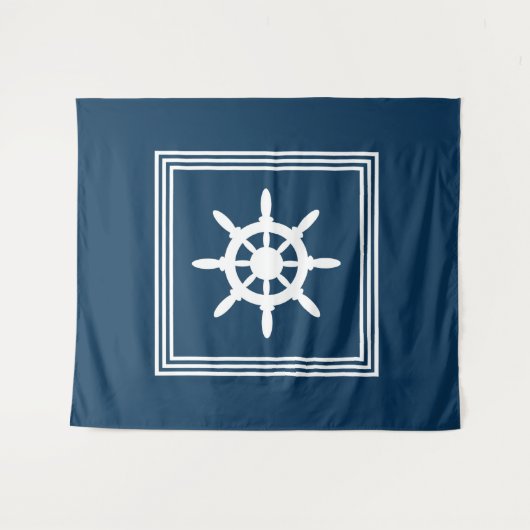 Nautical Design Wandteppich (Vorderseite (Horizontal))