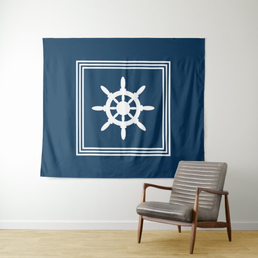 Nautical Design Wandteppich (Beispiel (Horizontal))