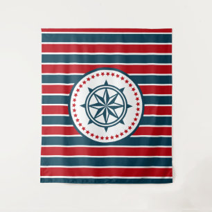 Nautical Design Wandteppich