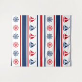 Nautical Design Wandteppich (Vorderseite (Horizontal))