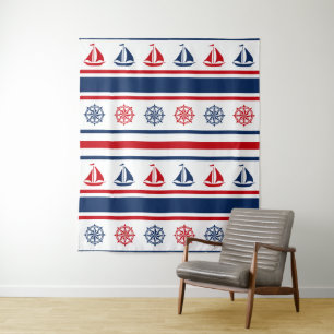 Nautical Design Wandteppich